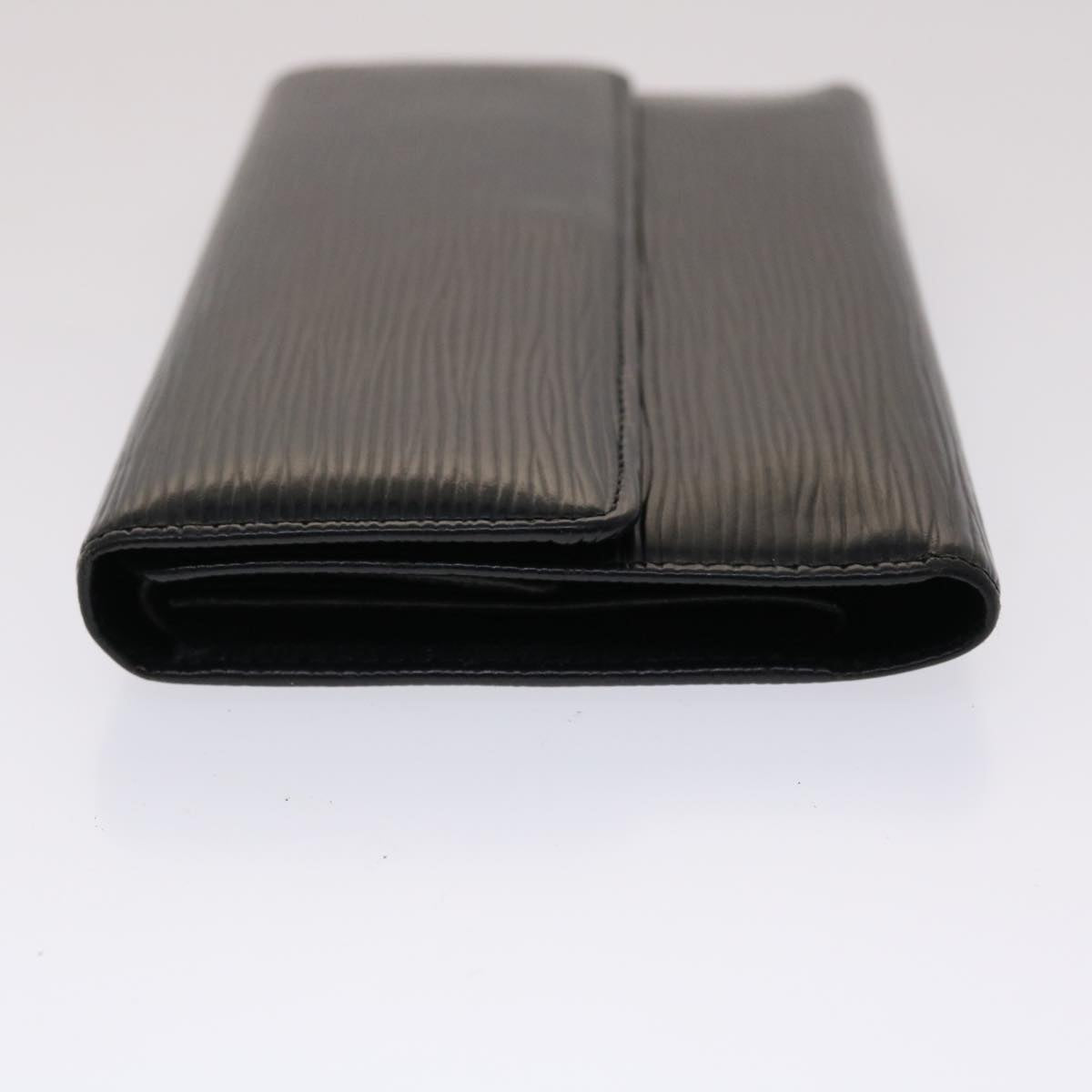 LOUIS VUITTON Epi Portefeuille International Long Wallet Black M63722 LV 47506