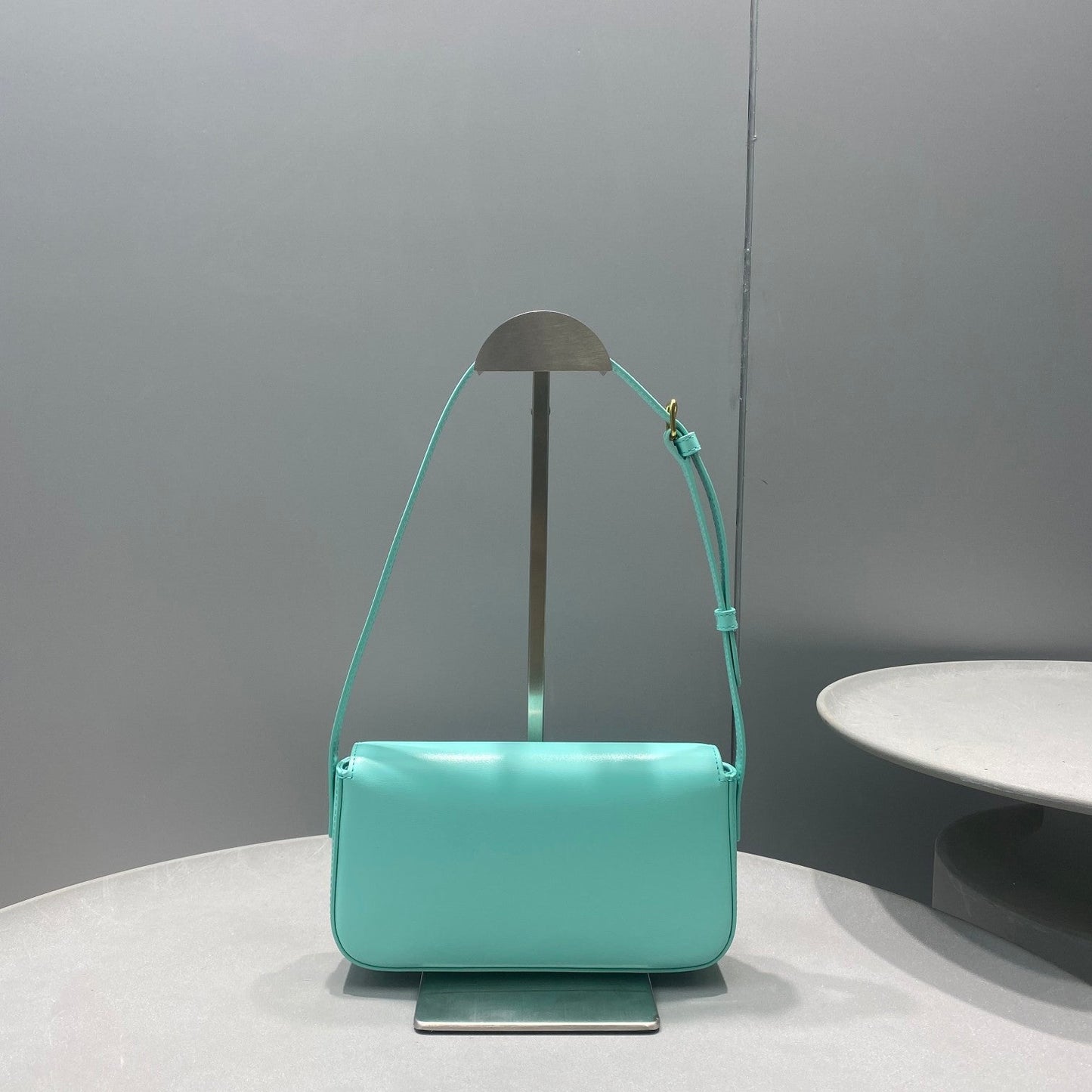 Top Quality Triomphe Shoulder Bag Mint Green For Women 8in/20cm