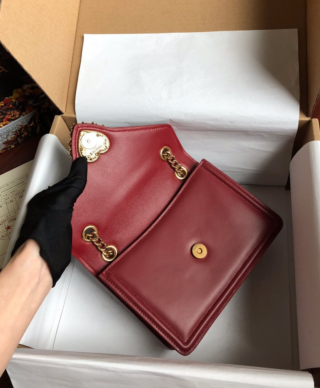 Top Quality Medium Devotion Bag Burgundy For Women 8.1in/20.5cm Top Quality