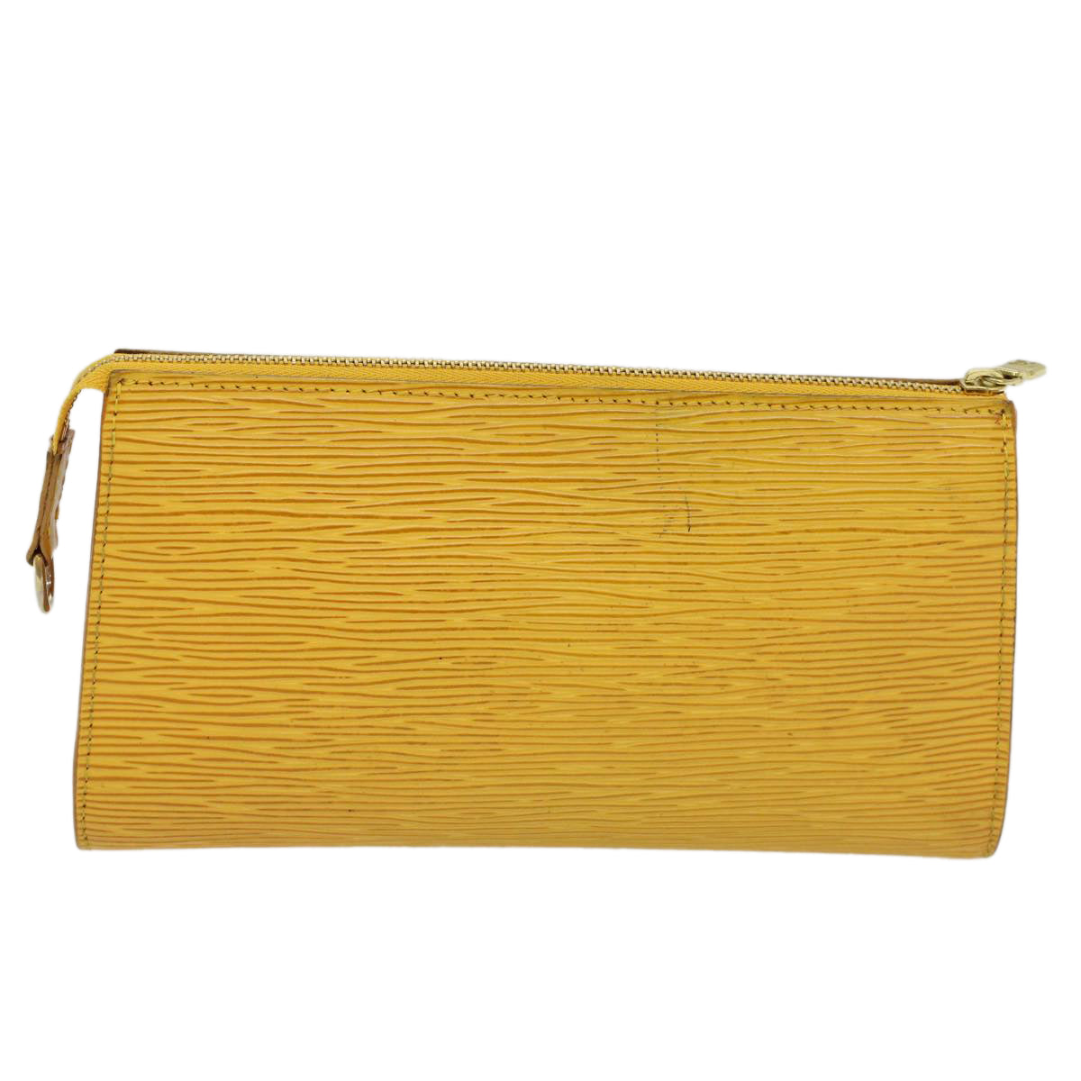 LOUIS VUITTON Epi Pochette Accessoires Accessory Pouch Yellow M52989 Auth 47831