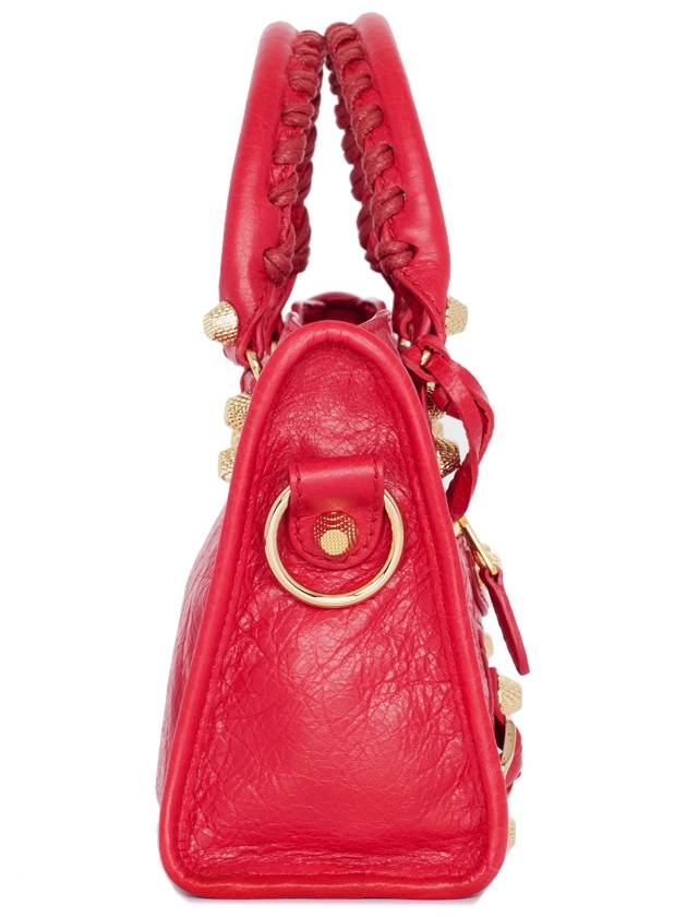Luxury Balenciaga Trending 2025 Giant City Mini Leather Tote Bag Red