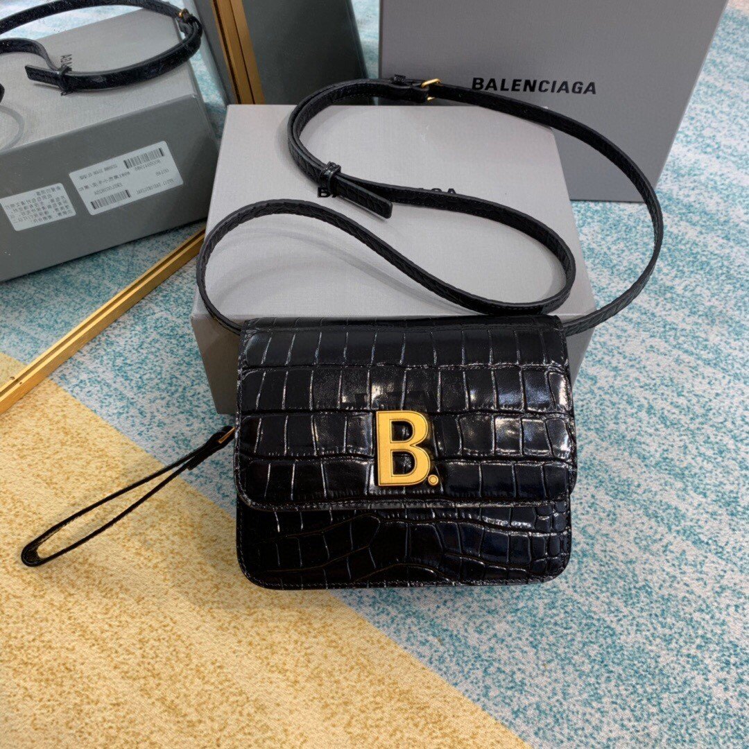 Top Quality Bolso Bandolera B In Black, For Women,  Bags 7in/18cm