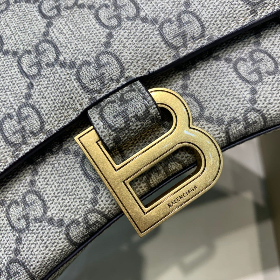 Top Quality Hourglass Small Handbag In Beige, For Women,  Bags 9in/23cm