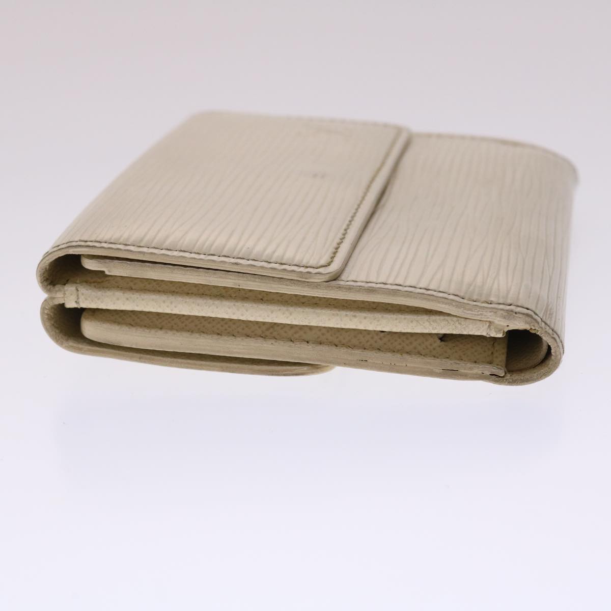 LOUIS VUITTON Epi Portefeuille Elise Wallet White M6348J LV  48069
