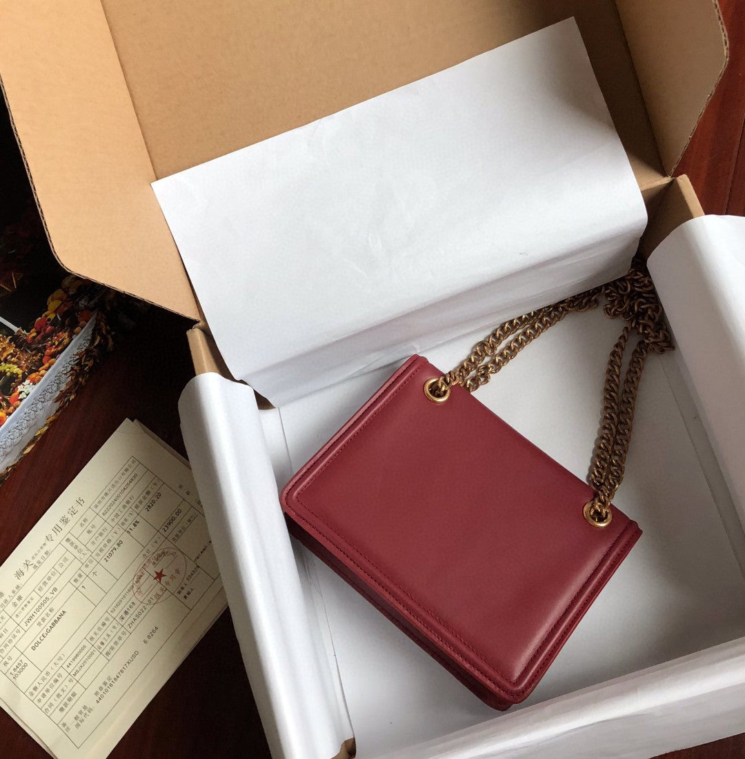 Top Quality Medium Devotion Bag Burgundy For Women 8.1in/20.5cm Top Quality