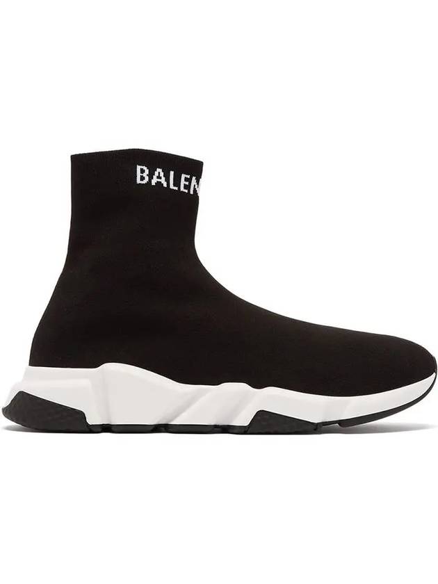 Luxury Balenciaga Trending 2025 Speed Logo High Top Sneakers Black