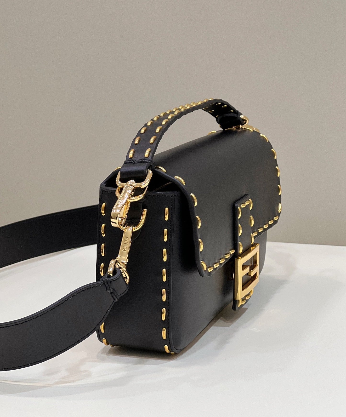 Top QualityTop Quality Mon Baguette Medium Black Bag For Woman 28cm/11in