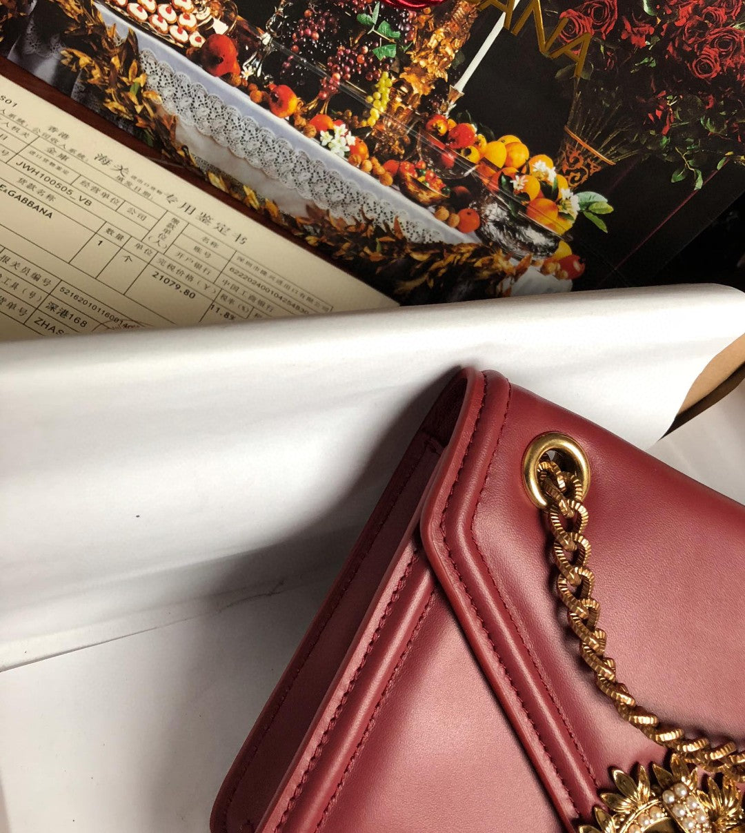 Top Quality Medium Devotion Bag Burgundy For Women 8.1in/20.5cm Top Quality