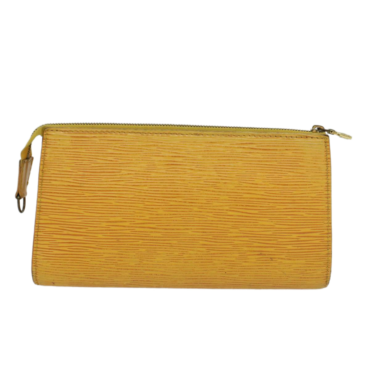 LOUIS VUITTON Epi Pochette Accessoires Accessory Pouch Yellow M52989 Auth 48385