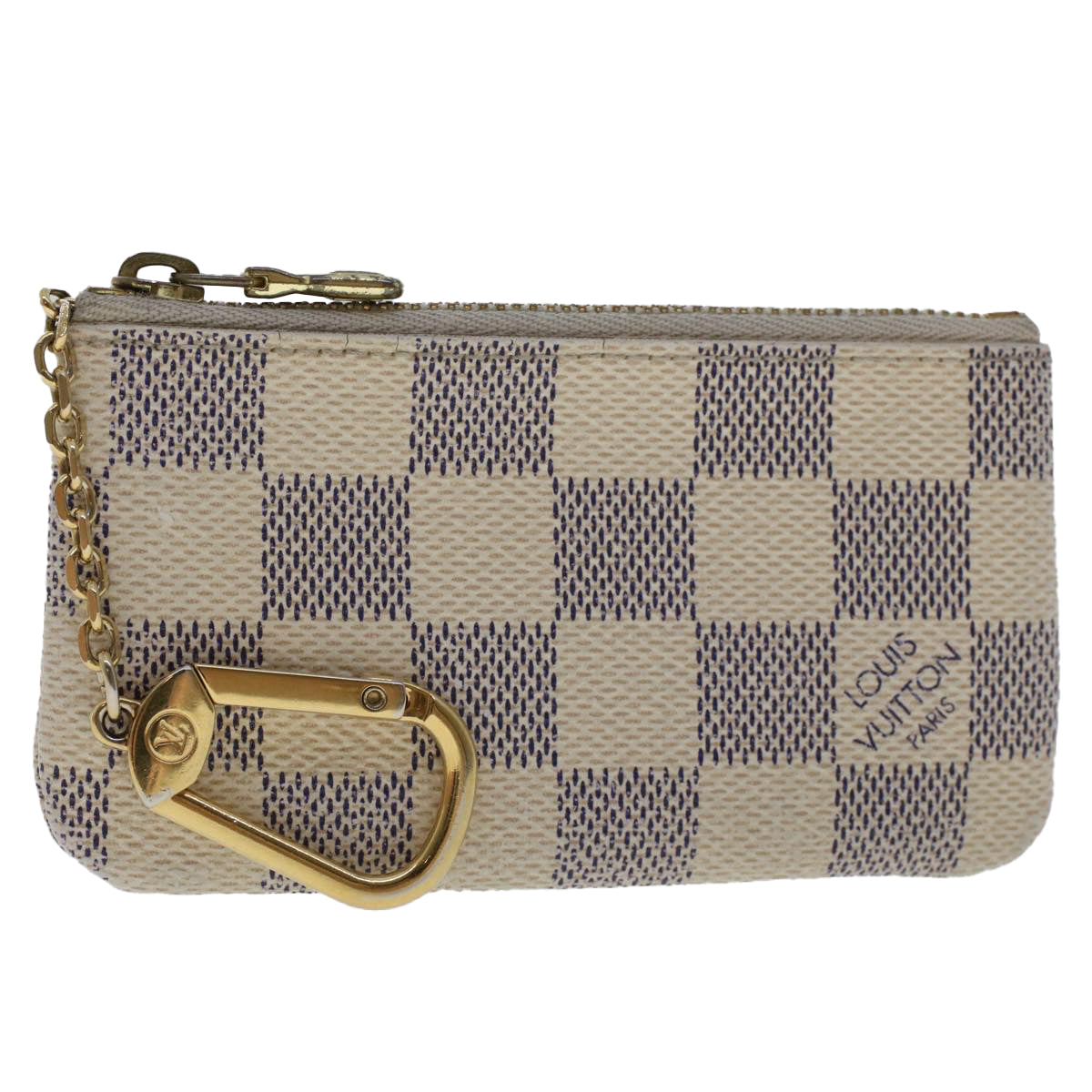 LOUIS VUITTON Damier Azur Pochette Cles Coin Purse N62659 LV  48481
