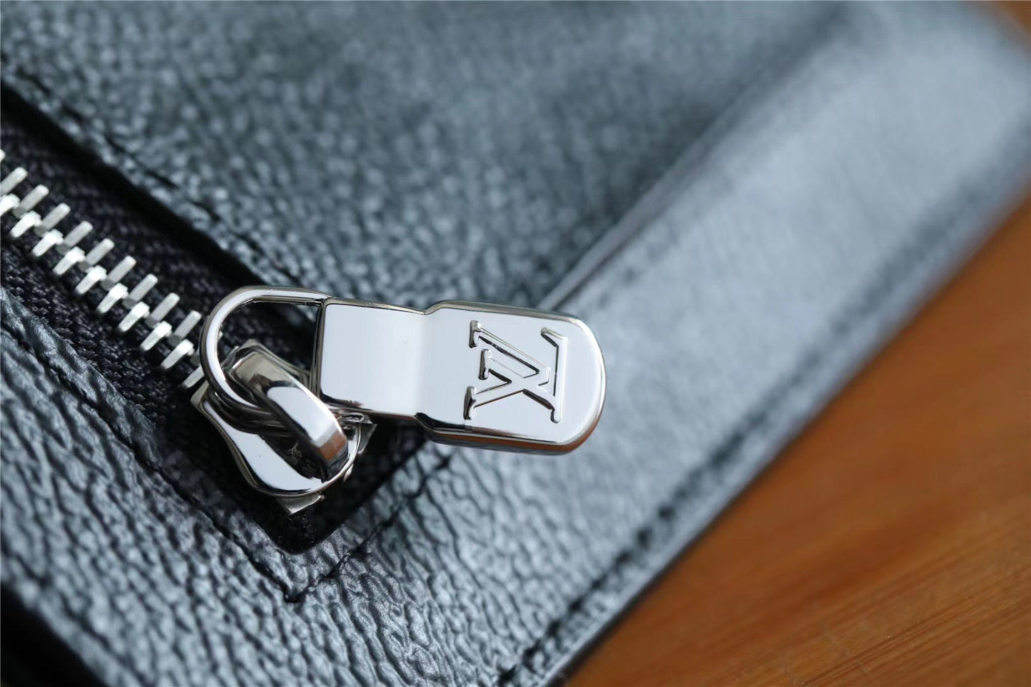 Top Quality ID Card Holder Damier Graphite Canvas Black For Men, Wallet 13cm Top Quality N60378