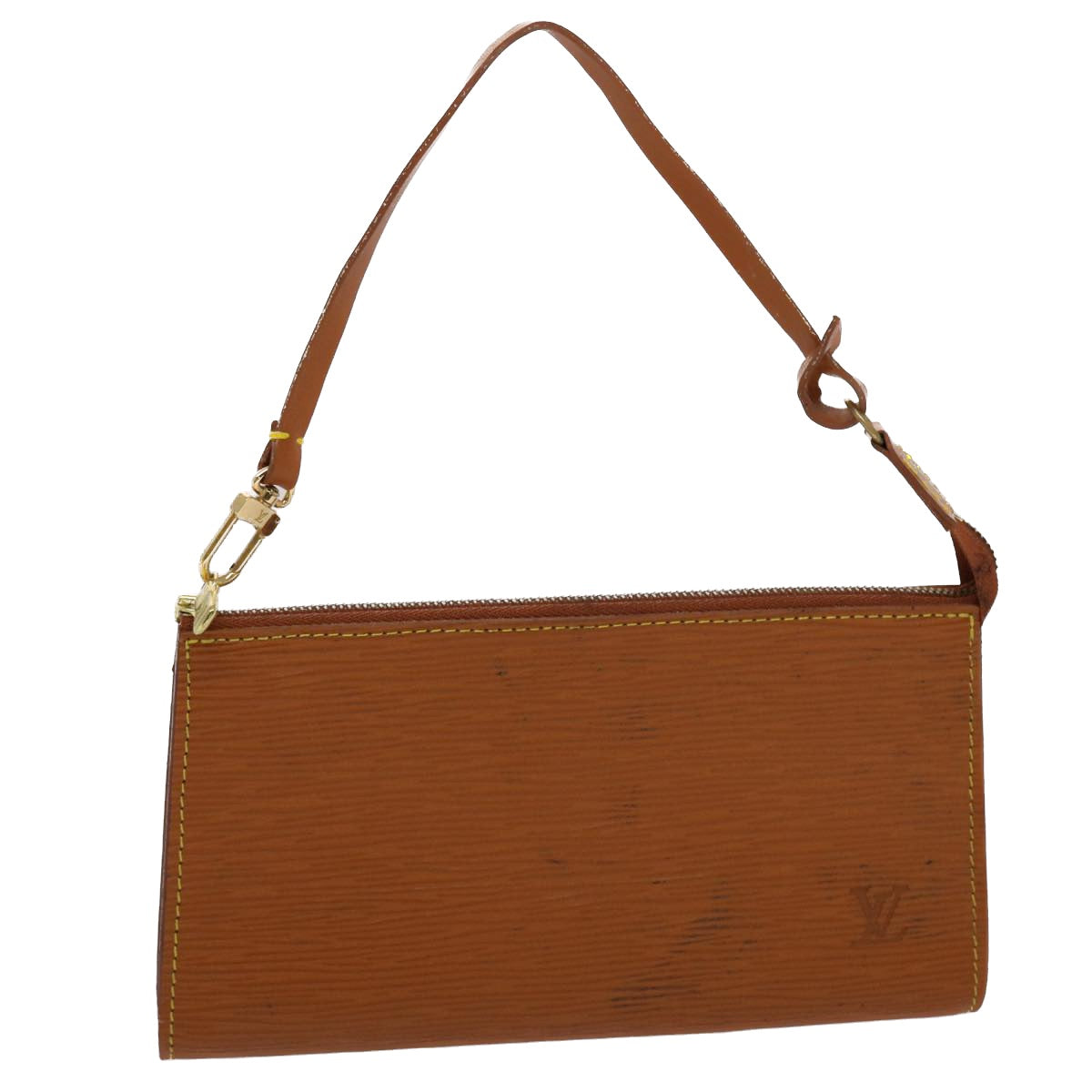 LOUIS VUITTON Epi Pochette Accessoires Pouch Brown M52953 LV  48649