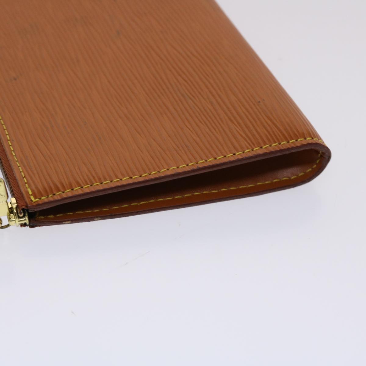 LOUIS VUITTON Epi Pochette Accessoires Pouch Brown M52953 LV  48649