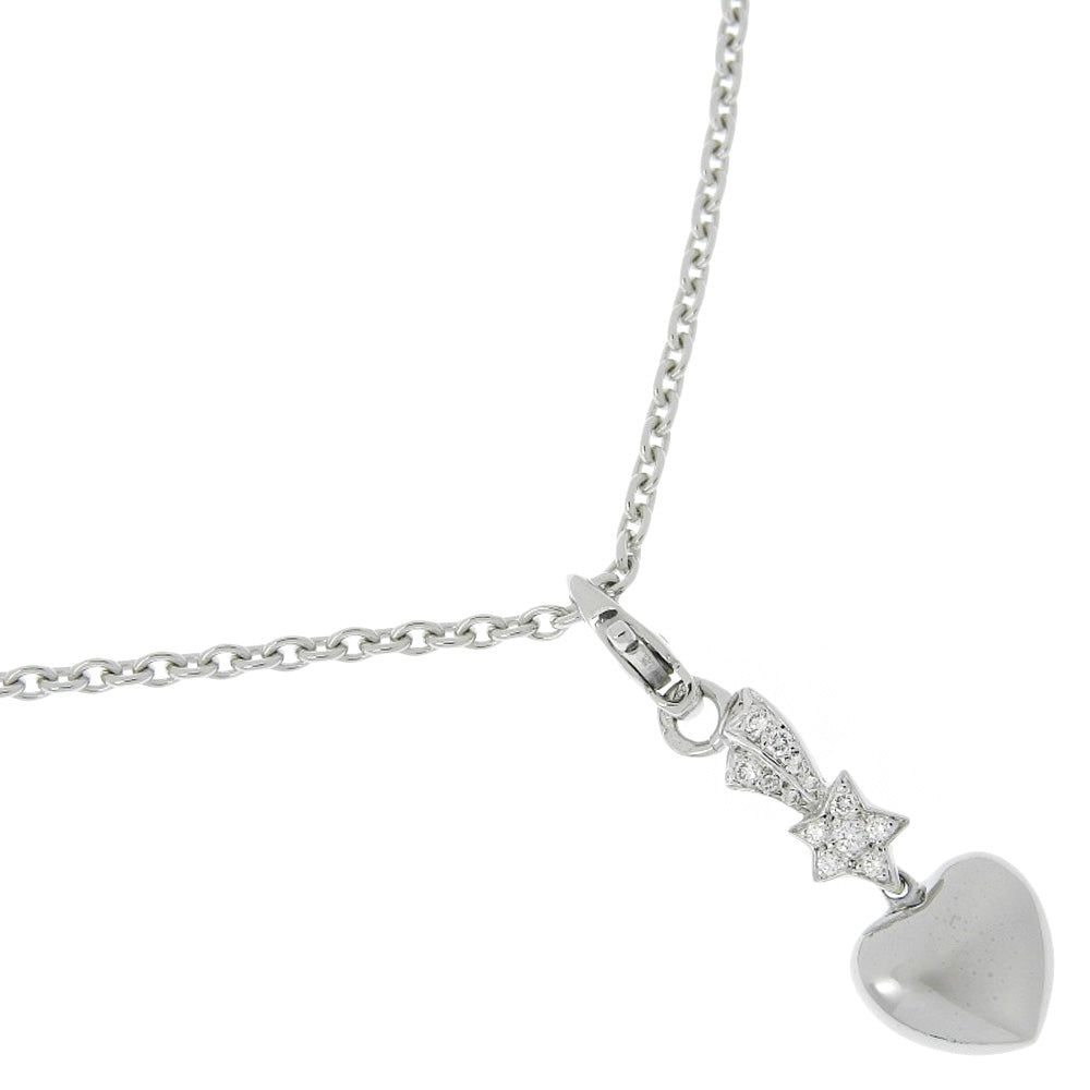 Chanel Comet Necklace K18 White G Heart  10.1g Comet  A+ Ranked Comet Collar