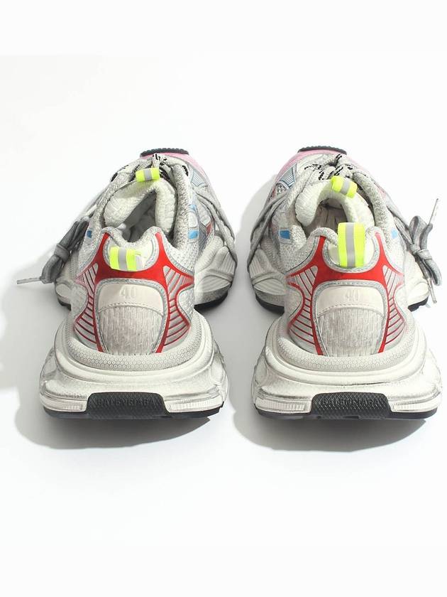 Luxury Balenciaga Trending 2025 3XL Leather Low Top Sneakers White Red Blue