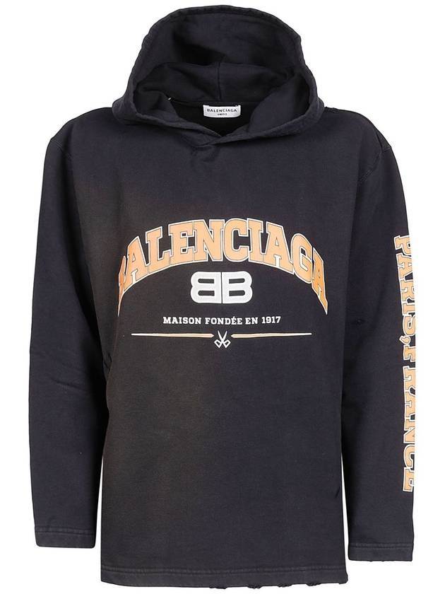 Luxury Balenciaga Trending 2025 BB Logo Hoodie Black