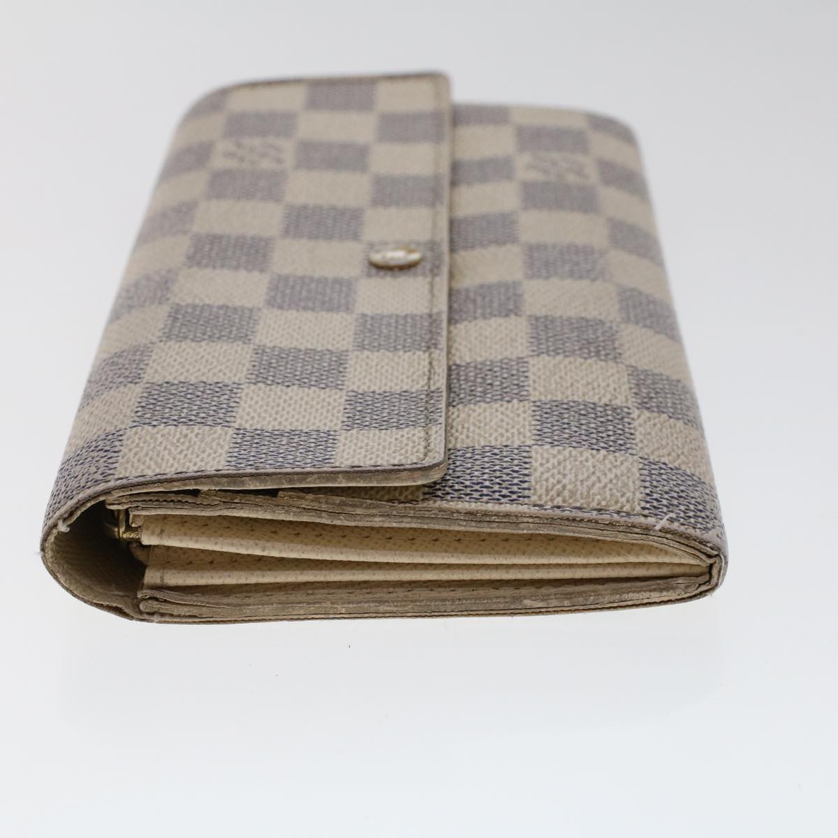 LOUIS VUITTON Damier Azur Portefeuille Sarah Long Wallet N63208 LV  48895