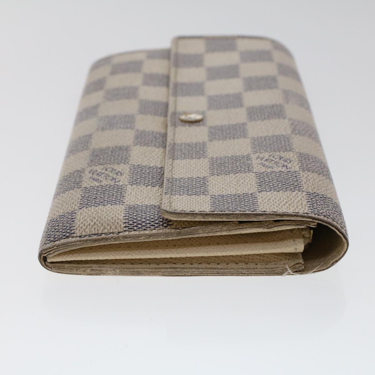 LOUIS VUITTON Damier Azur Portefeuille Sarah Long Wallet N63208 LV  48895