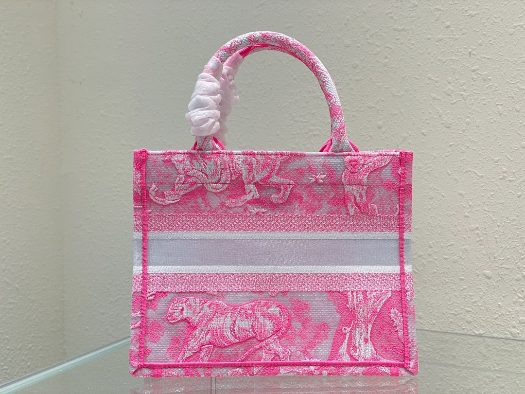 Top Quality Small Book Tote Pink, For Women, Womens Handbags 26.5cm/10.5in CD