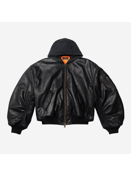 Luxury Balenciaga Trending 2025 Hoodie Bomber Black