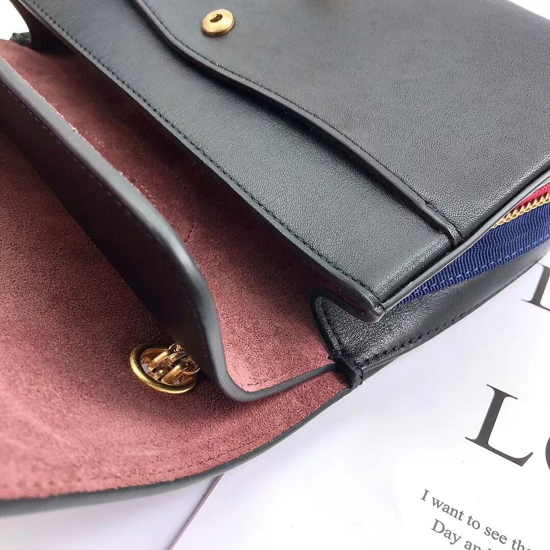 CHLMaroon Medallion Nude Reissue 2.55 Classic 225 Flap Black Bag For Women 24cm/9in