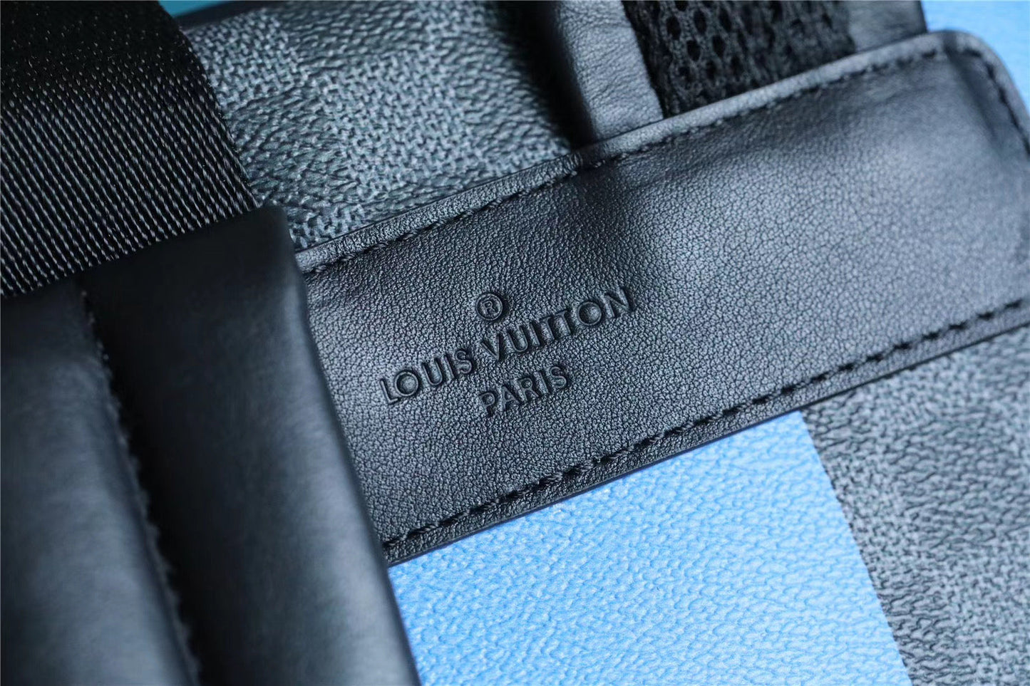 Top Quality Josh Backpack Damier Graphite Giant Blue For Men, Bags 40cm Top Quality N40402