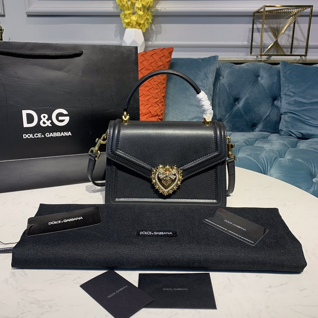 Top Quality Medium Devotion Bag Black For Women 9.5in/24cm