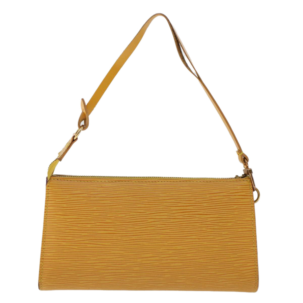 LOUIS VUITTON Epi Pochette Accessoires Accessory Pouch Yellow M52989 Auth 49142