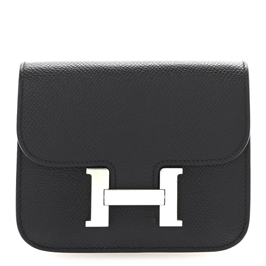 Hermes Epsom Constance Slim Wallet Black