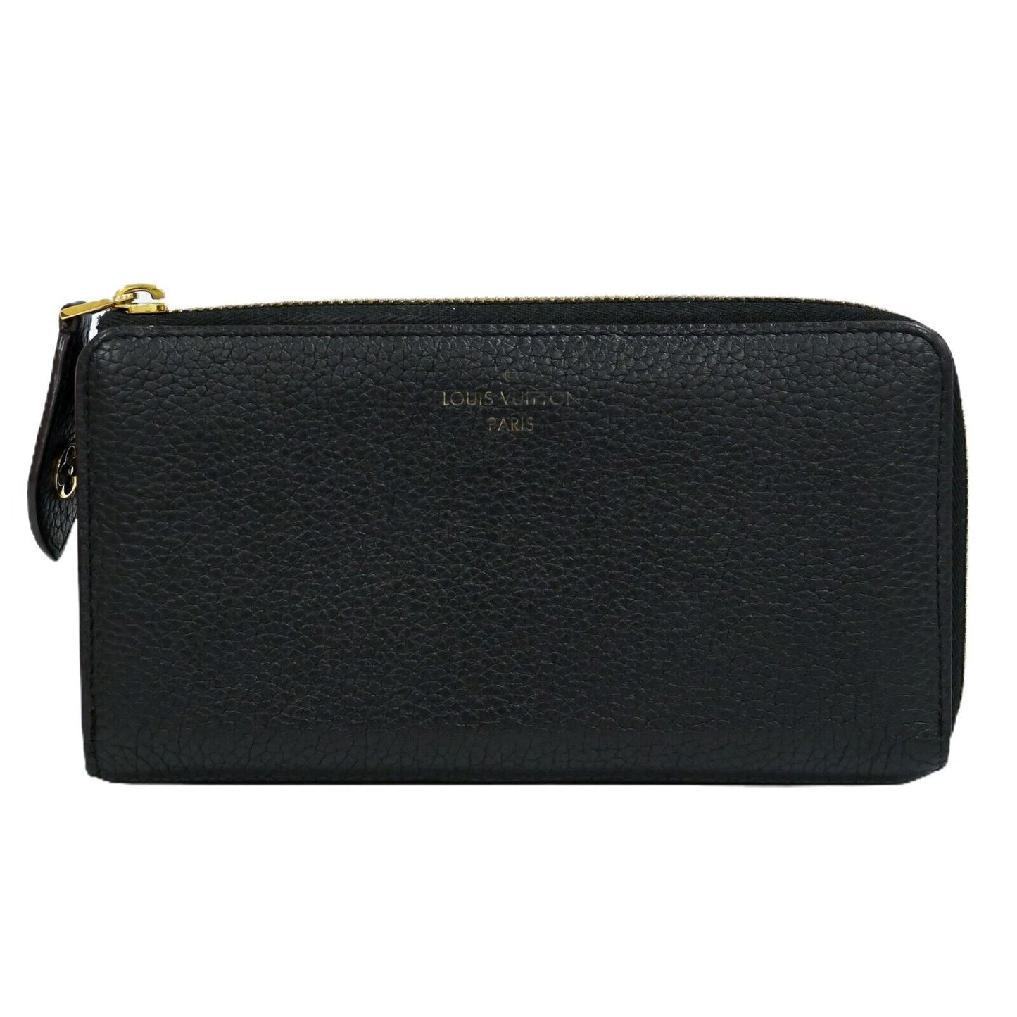 Louis Vuitton Black Leather Portefeuille com?®te wallet accessories