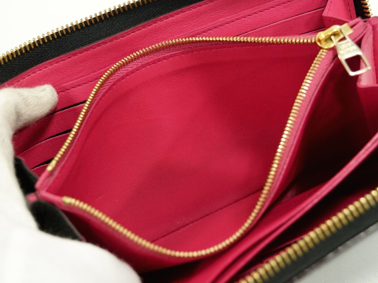Louis Vuitton Black Leather Portefeuille com?®te wallet accessories