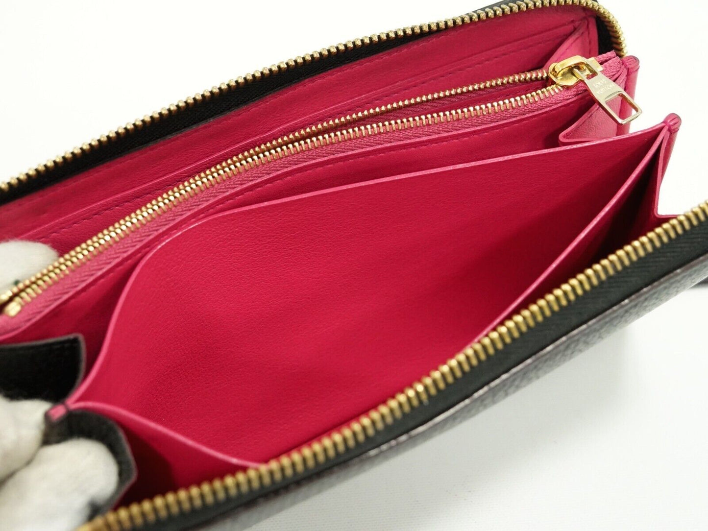 Louis Vuitton Black Leather Portefeuille com?®te wallet accessories