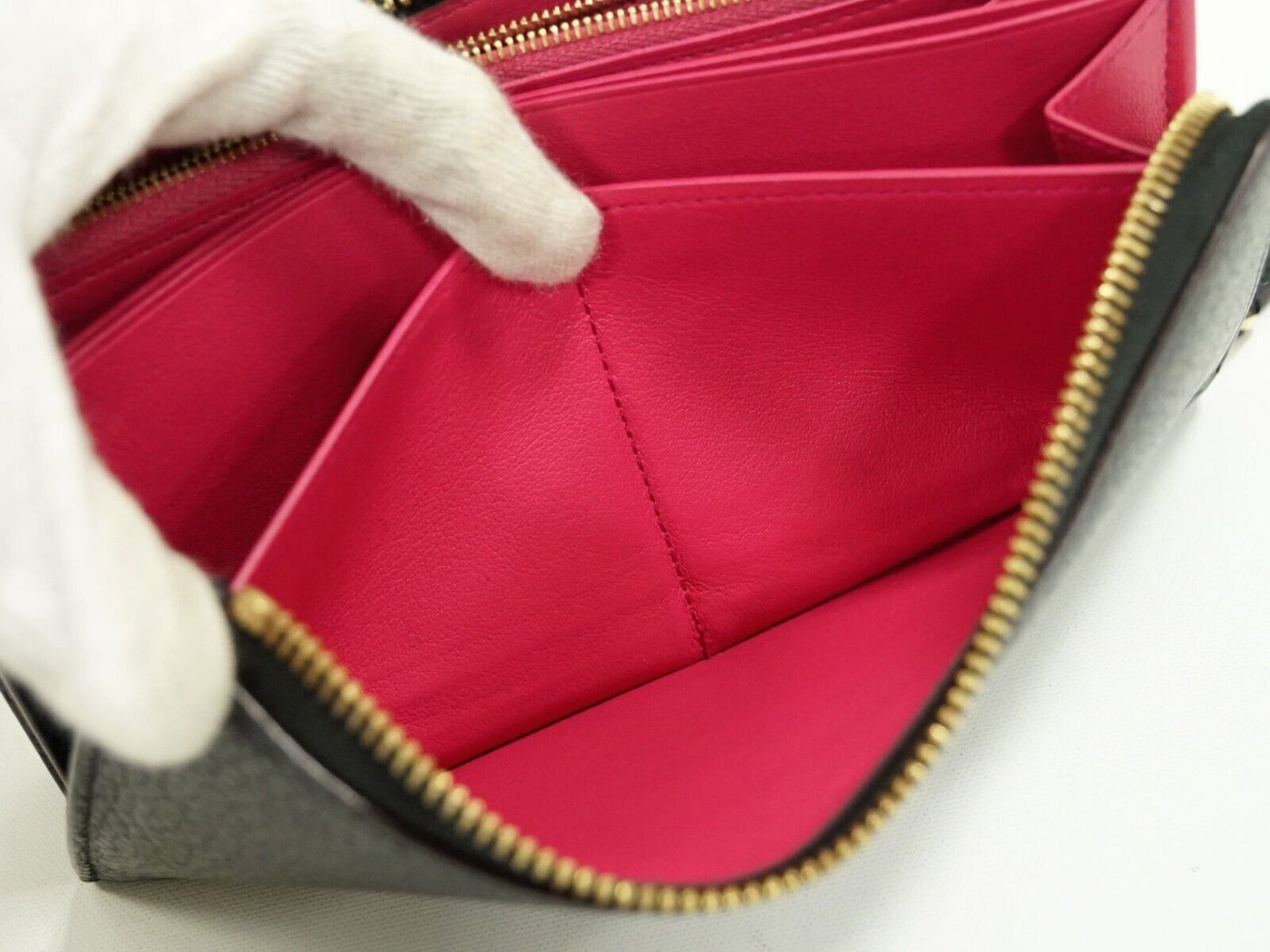 Louis Vuitton Black Leather Portefeuille com?®te wallet accessories