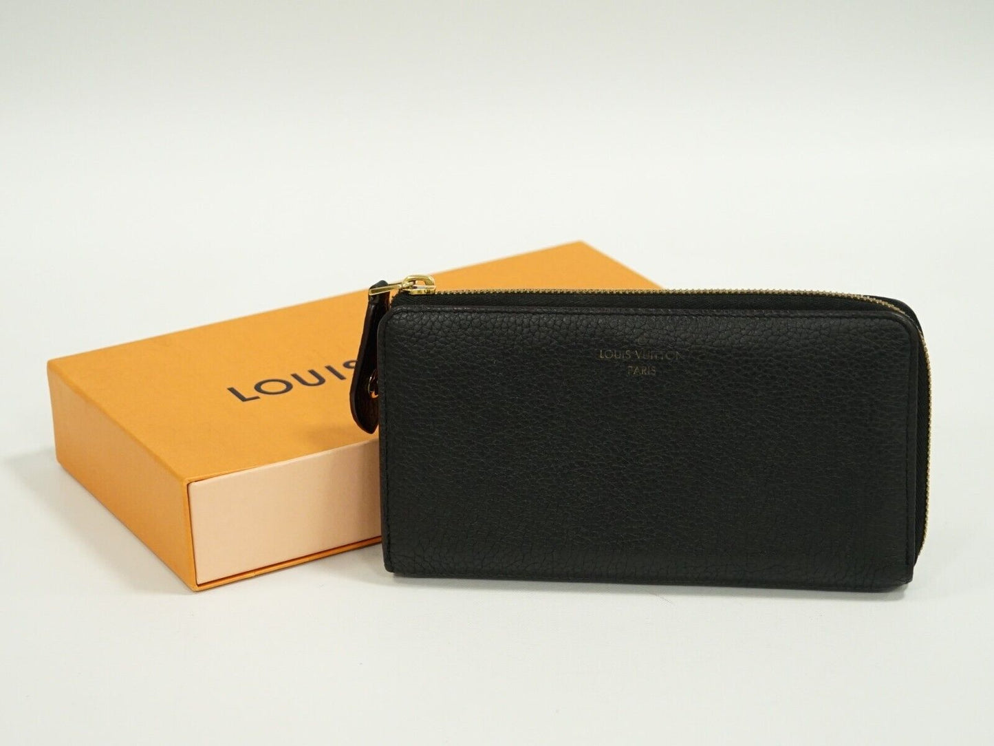 Louis Vuitton Black Leather Portefeuille com?®te wallet accessories