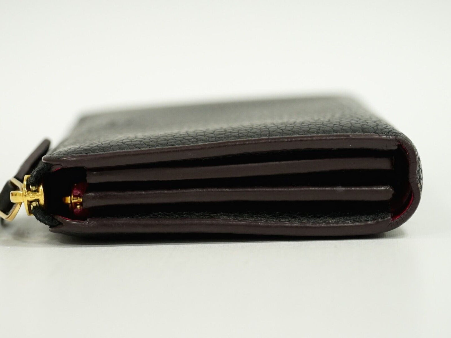 Louis Vuitton Black Leather Portefeuille com?®te wallet accessories