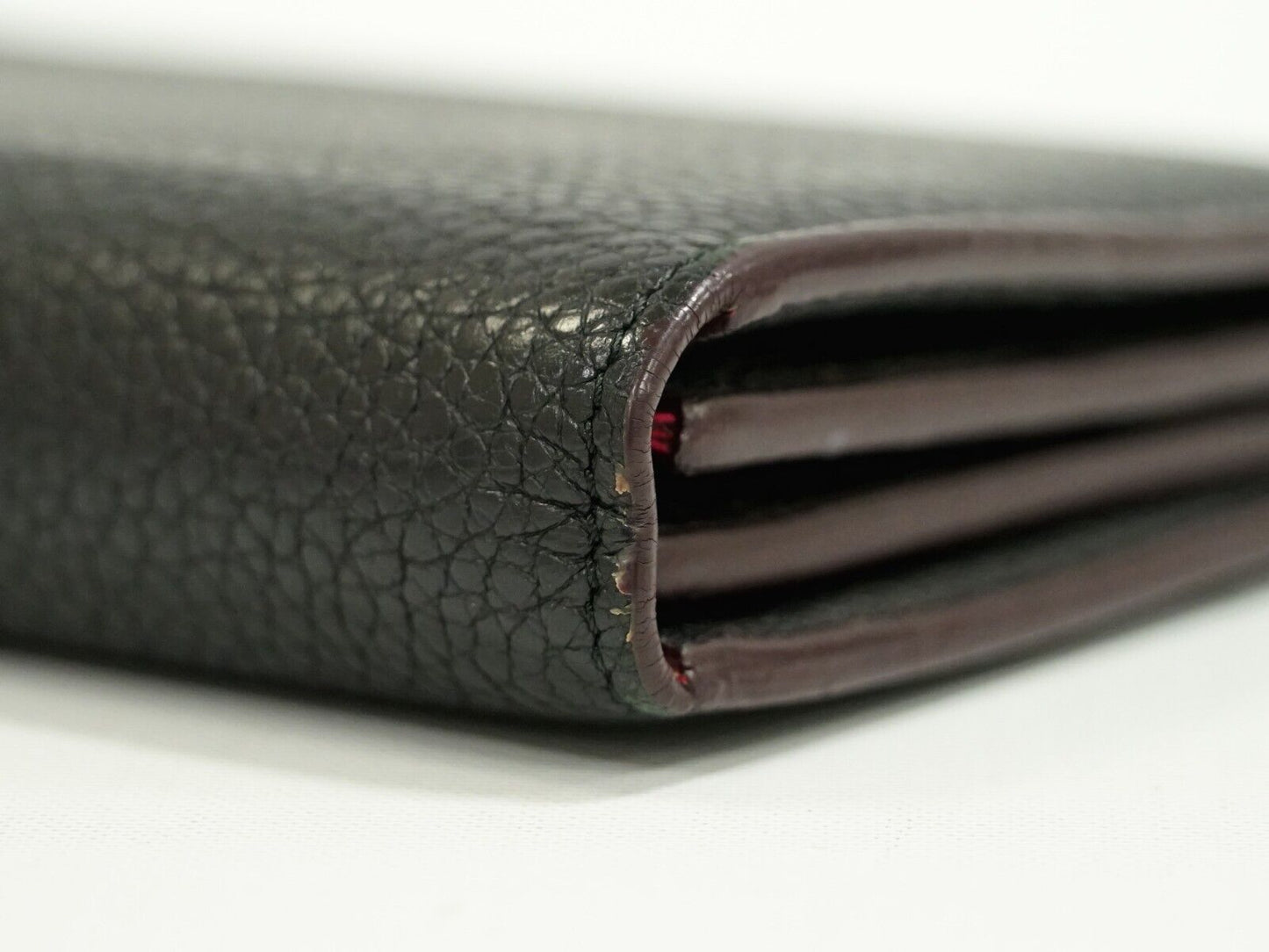 Louis Vuitton Black Leather Portefeuille com?®te wallet accessories