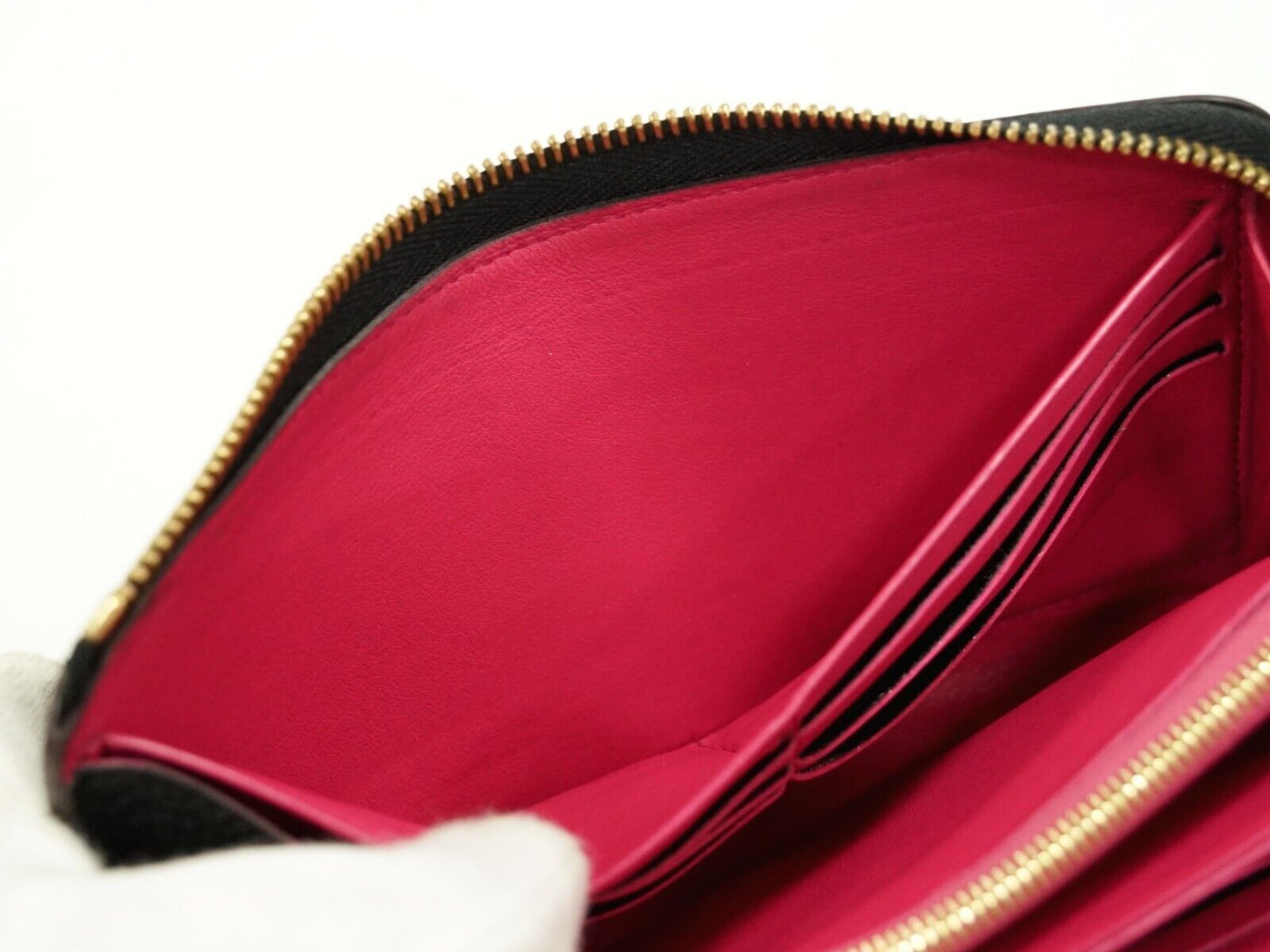 Louis Vuitton Black Leather Portefeuille com?®te wallet accessories