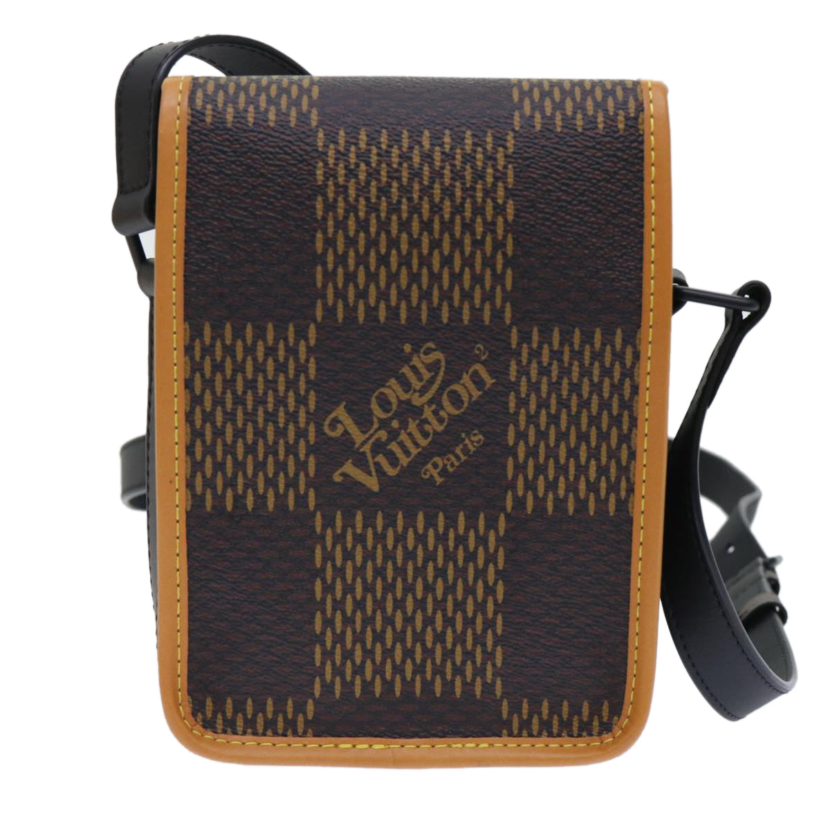 LOUIS VUITTON Damier Ebene Giant LVxNIGO Amazon Messenger Bag N40357 Auth 49475A