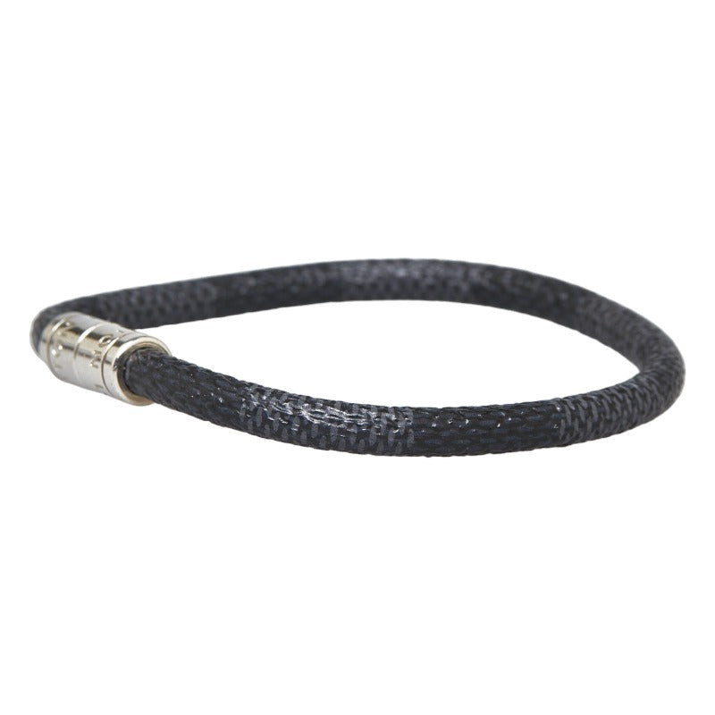 Louis Vuitton Louis Vuitton Damière Graphite M6609 Black PVC/Metal Bracelet