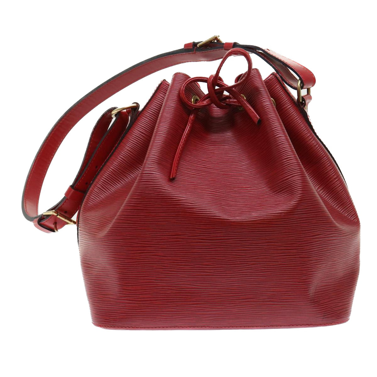 LOUIS VUITTON Epi Petit Noe Shoulder Bag Red M44107 LV  49850