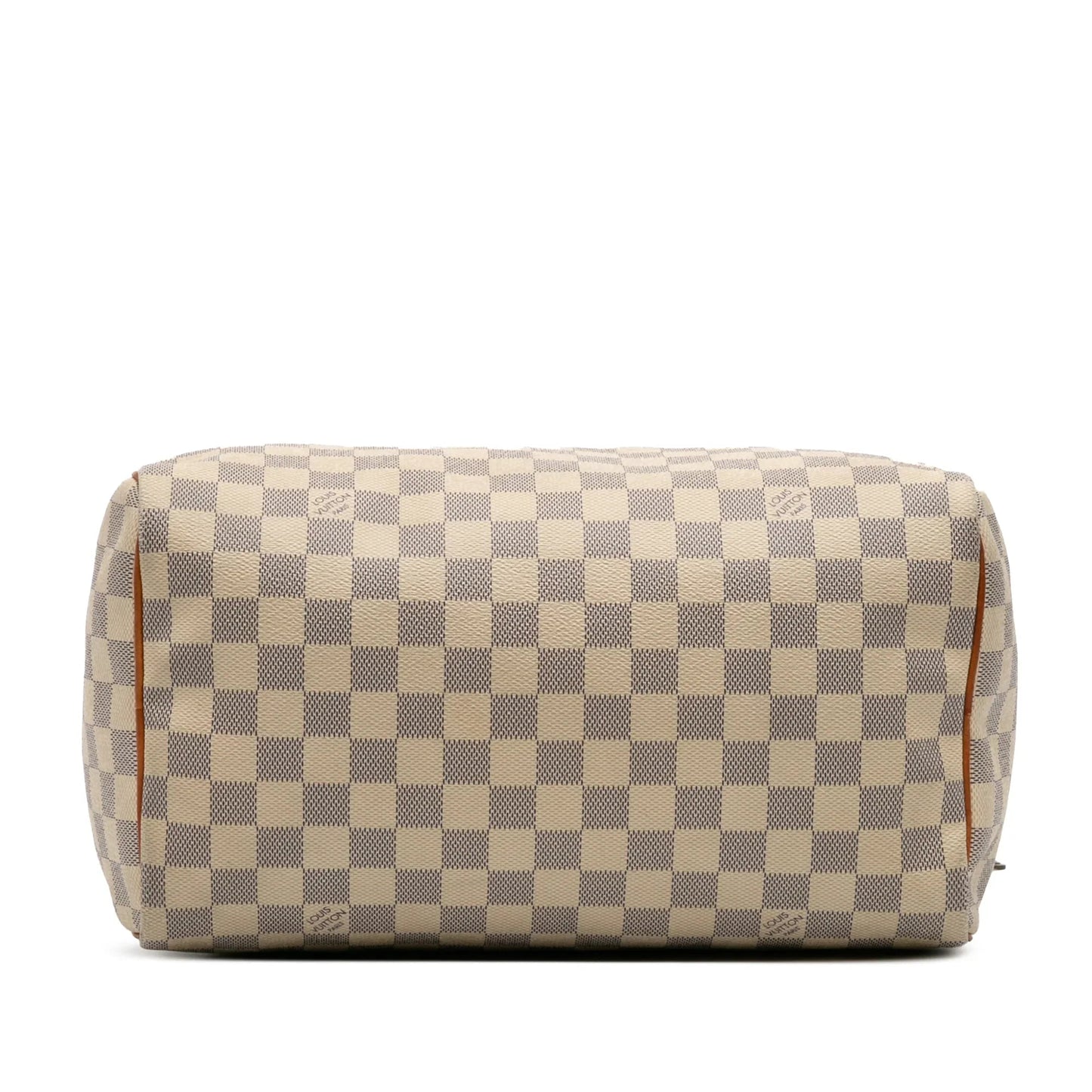 White Louis Vuitton Damier Azur Speedy 30 Boston Bag