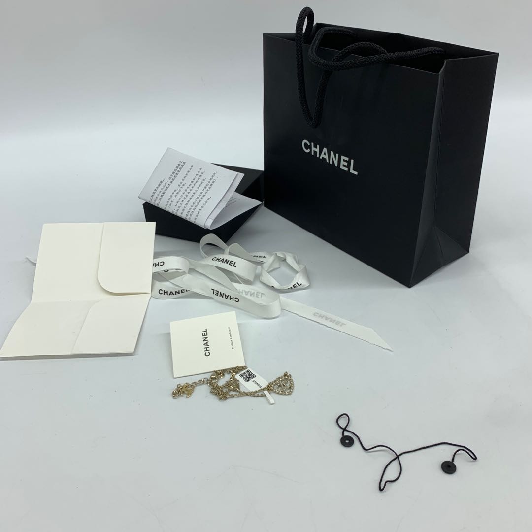 Chanel Heart Double C Necklace