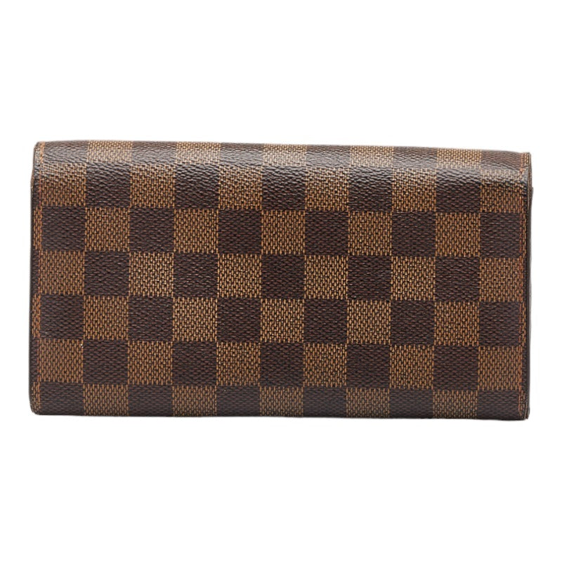 Louis Vuitton Louis Vuitton Damière N61725 Long Wallet PVC/Laser Evan Brown Ladies, Paris