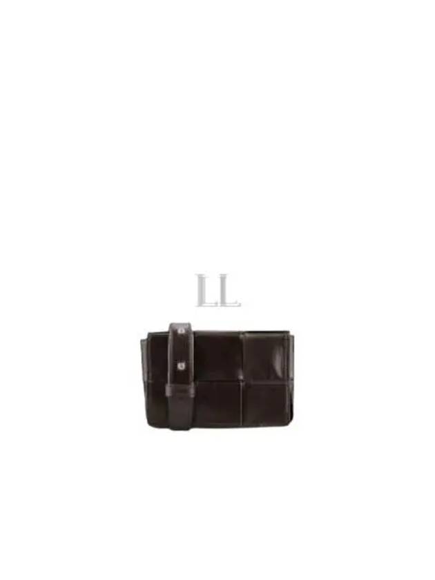 Luxury Bottega Veneta Intrecciato Cassette Mini Cross Bag Brown