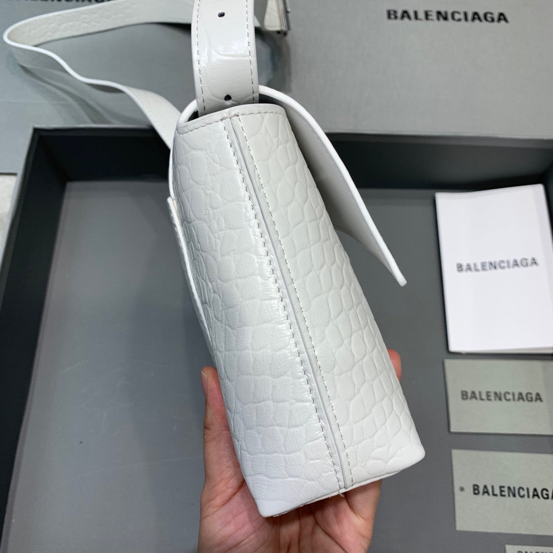 Top Quality Downtown XS Shoulder Bag In White, For Women,  Bags 10in/25cm