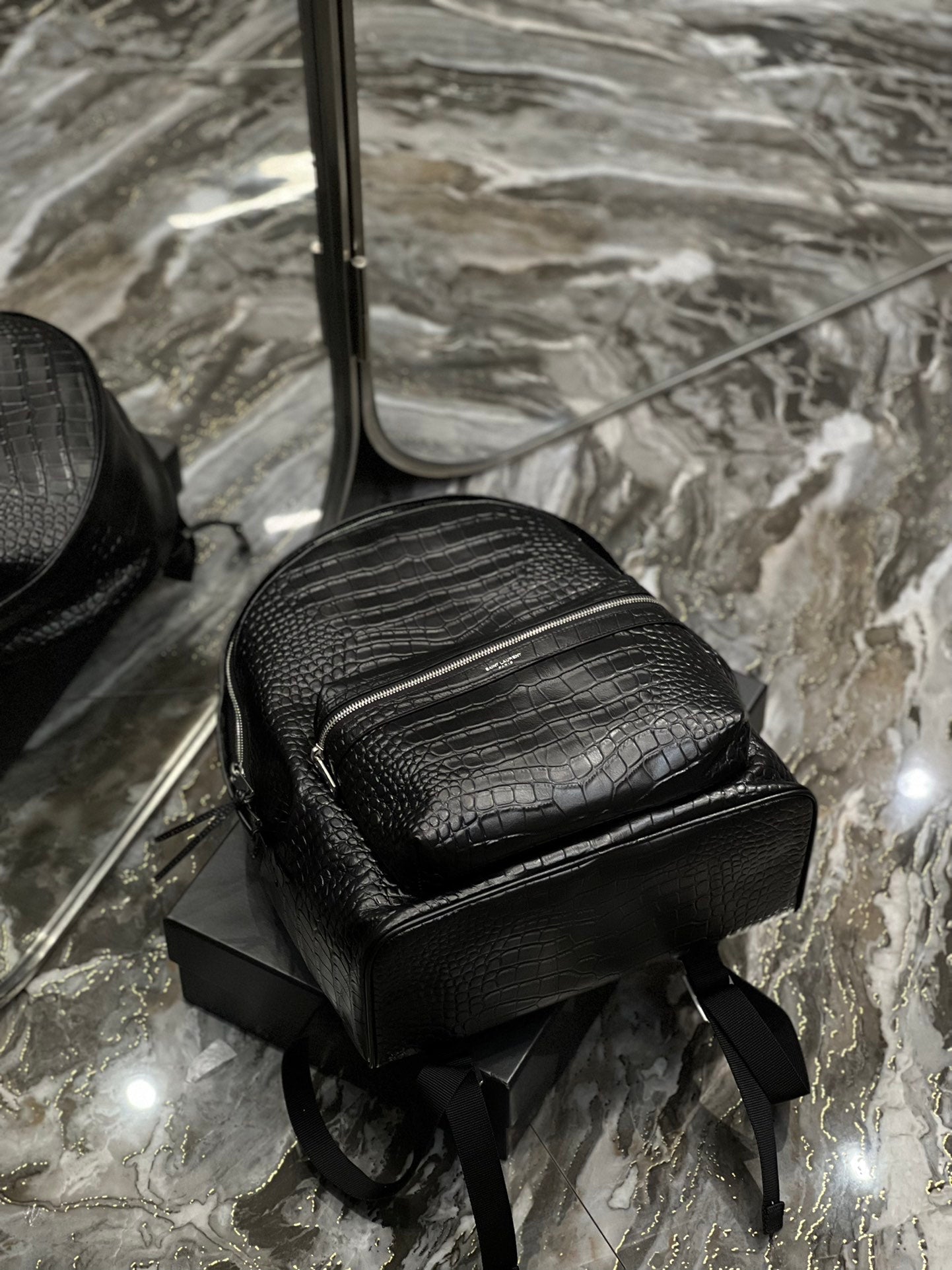 Top Quality City Backpack Black For Women, Women’s Bags 16.1in/41cm YSL? 534967DZE2F1000