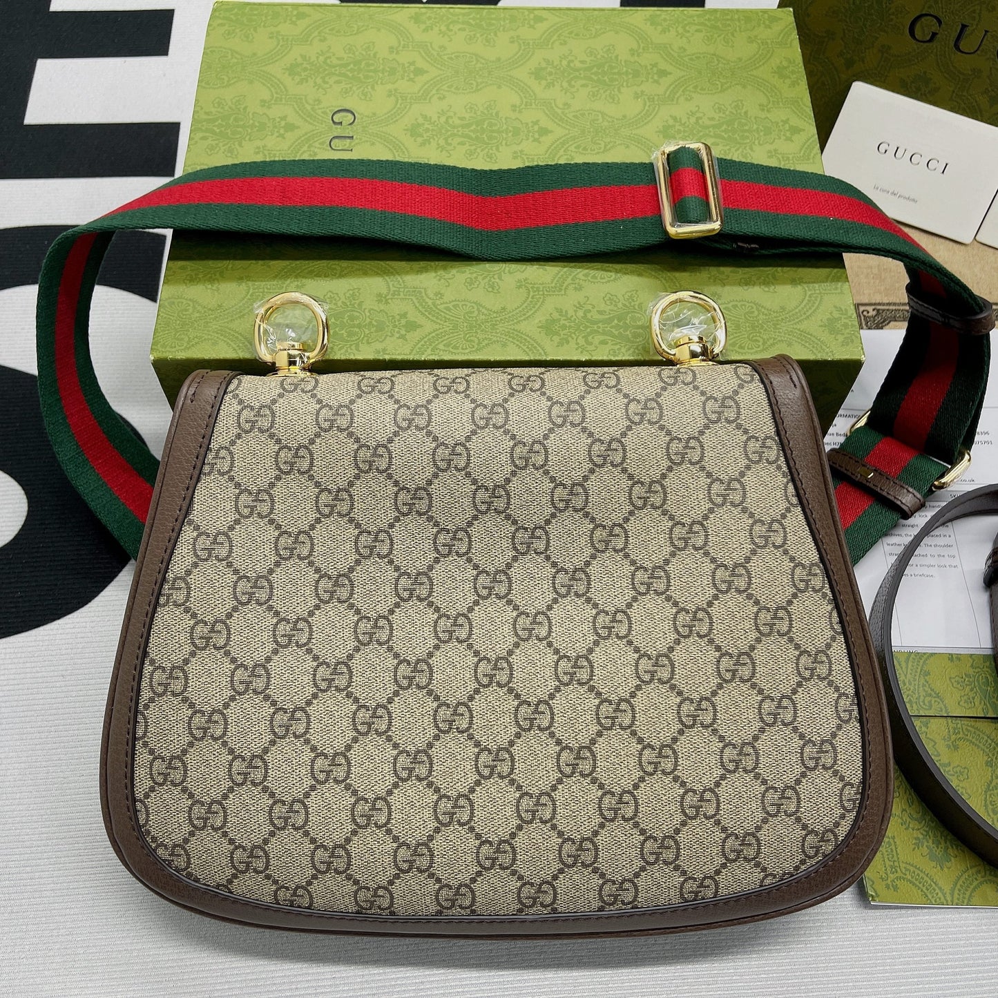 gg Blondie Medium Shoulder Bag Beige For Women, Women’s Bags 11in/29cm gg ‎699210 96IWG 8745