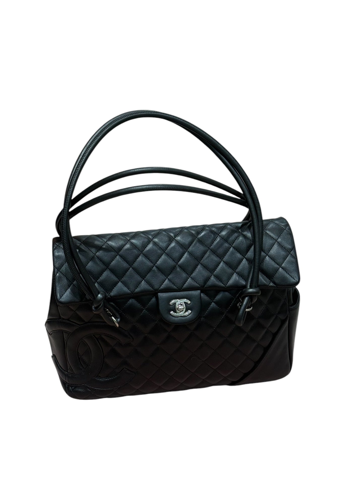 Chanel - sac cabas cambon cuir noir