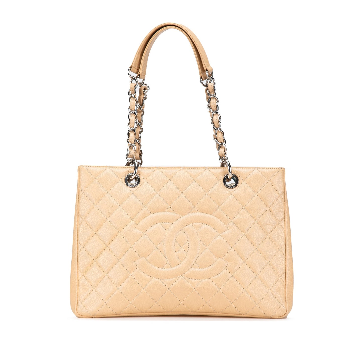 Brown Chanel Caviar Grand Shopping Tote
