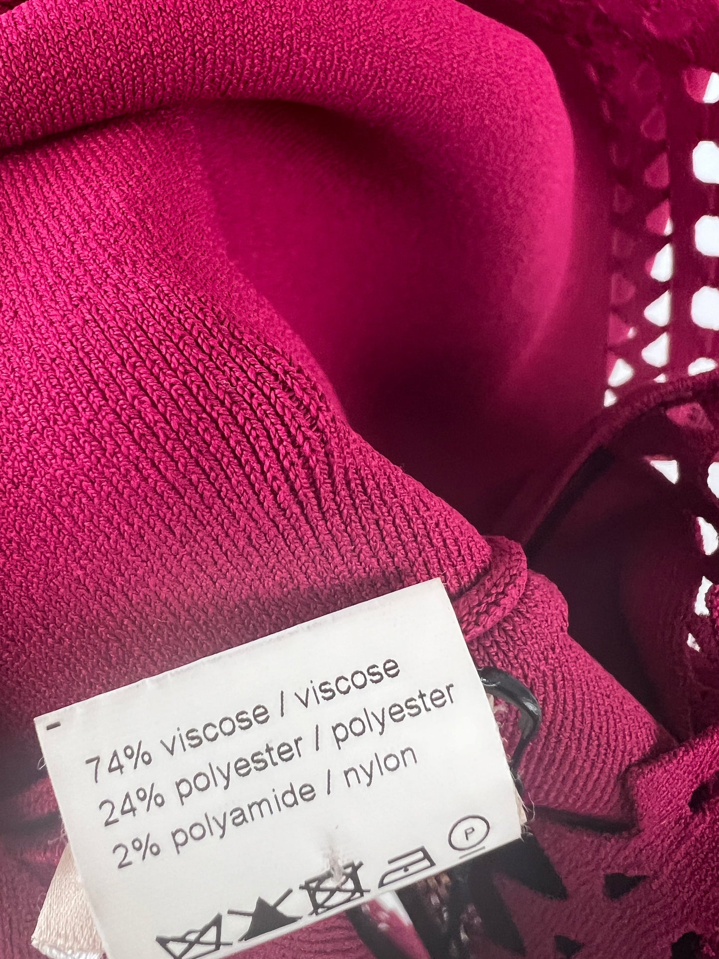 Ala•a Fuchsia Pink Sleeveless Skater Dress Size FR 38 (UK 10)